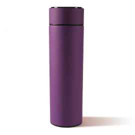 Термос MARK LED soft touch, Фиолетовый, Цвет: фиолетовый