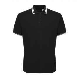 New Gen Рубашка поло мужская черная комбинированная 2XL, Цвет: черный, Размер: 2XL