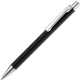 Ручка шариковая Lobby Soft Touch Chrome, черная, Цвет: черный