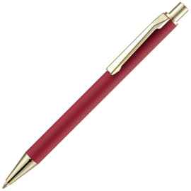 Ручка шариковая Lobby Soft Touch Gold, красная, Цвет: красный