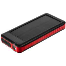 Аккумулятор с беспроводной зарядкой Holiday Maker Wireless, 10000 мАч, красный, Цвет: красный