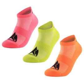 Набор из 3 пар спортивных носков Monterno Sport, розовый, зеленый и оранжевый, Цвет: оранжевый, зеленый, розовый, Размер: 38-42