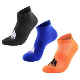 Набор из 3 пар спортивных носков Monterno Sport, серый, синий и оранжевый, Цвет: оранжевый, синий, серый, Размер: 38-42