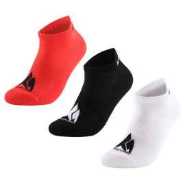 Набор из 3 пар спортивных носков Monterno Sport, красный, черный и белый, Цвет: белый, черный, красный, Размер: 38-42