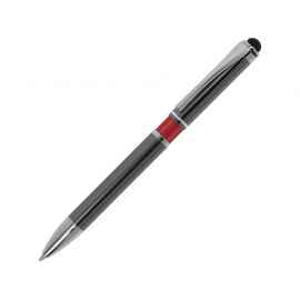 Ручка металлическая шариковая Isabella, 11583.01, Цвет: оружейная сталь,красный,темно-серый