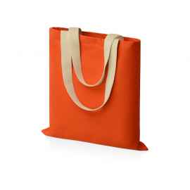 Сумка для шопинга Steady хлопковая с парусиновыми ручками, 260 г/м2, 955188p, Цвет: оранжевый