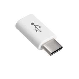 Адаптер microUSB to USB-C, OLMIO белый