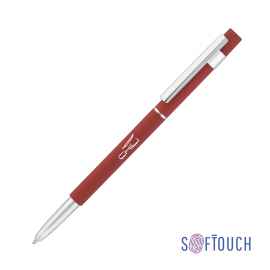 Ручка шариковая 'Star', покрытие soft touch, красный, Цвет: красный