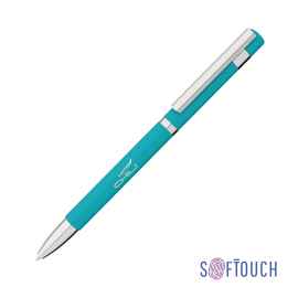 Ручка шариковая 'Mars', покрытие soft touch, бирюзовый, Цвет: бирюзовый