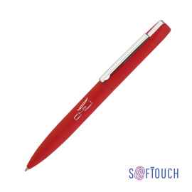 Ручка шариковая 'Mercury', покрытие soft touch, красный, Цвет: красный