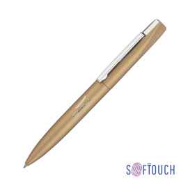 Ручка шариковая 'Mercury', покрытие soft touch, золотистый, Цвет: золотистый