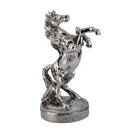 Статуэтка 'Конь в серебре', серебристый, Цвет: серебристый