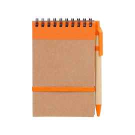 Блокнот с ручкой 'Papyrus', оранжевый, Цвет: оранжевый