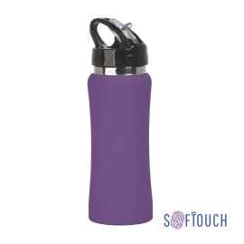 Бутылка для воды 'Индиана' 600 мл, покрытие soft touch, фиолетовый, Цвет: фиолетовый