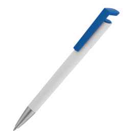 Ручка шариковая 'Chuck', белый с синим, Цвет: белый с синим