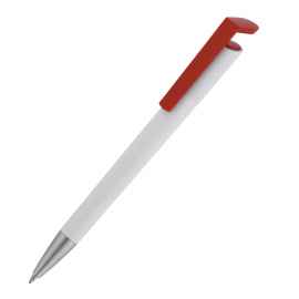 Ручка шариковая 'Chuck', белый с красным, Цвет: белый с красным