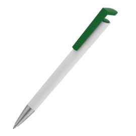 Ручка шариковая 'Chuck', белый с зеленым, Цвет: белый с зеленым