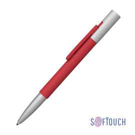 Ручка шариковая 'Clas', покрытие soft touch, красный, Цвет: красный