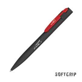 Ручка шариковая 'Lip SOFTGRIP', черный с красным, Цвет: черный с красным