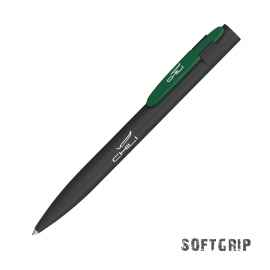 Ручка шариковая 'Lip SOFTGRIP', черный с зеленым, Цвет: черный с зеленым