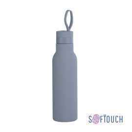 Бутылка для воды 'Фитнес' 700 мл, покрытие soft touch, Серый, Цвет: серый