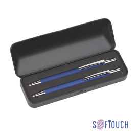 Набор 'Ray' (ручка+карандаш), покрытие soft touch, синий, Цвет: синий