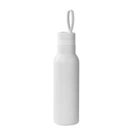 Бутылка для воды 'Фитнес' 700 мл, покрытие пудра, белый, Цвет: белый