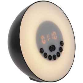 Лампа-колонка со световым будильником dreamTime, ver.2, черная, Цвет: черный