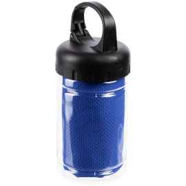 Охлаждающее полотенце Frio Mio в бутылке, синее, Цвет: синий