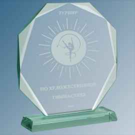 1897-ГР0 Награда из стекла с лазерной гравировкой, 20х24 (прозрачный), Цвет: прозрачный, Размер: 20х24