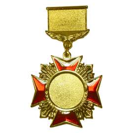 Медаль штампованная на колодке с индивидуальной полноцветной эмблемой