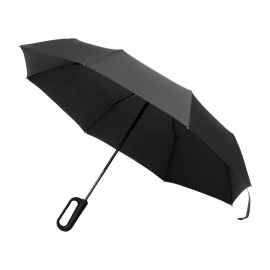 Зонт складной Azimut, черный, Цвет: черный, Размер: 68x375x68