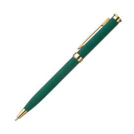 Шариковая ручка Benua, зеленая/позолота, Цвет: зеленый, золотой, Размер: 11x135x8