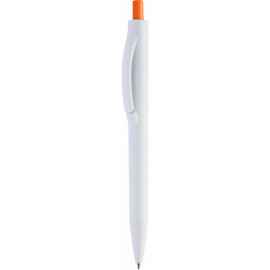 Ручка IGLA COLOR Белая с оранжевой кнопкой 1033.05