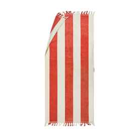 Пляжное полотенце VINGA Valmer, 80х180 см, Красный, Цвет: красный, белый, Размер: Длина 180 см., ширина 80 см., высота 0,5 см., диаметр 0 см.