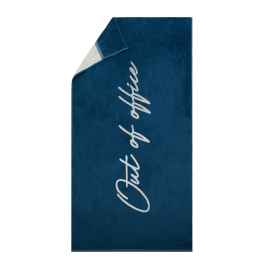 Пляжное полотенце Vinga Lounge, 80х160 см, Синий, Цвет: темно-синий, белый, Размер: Длина 160 см., ширина 80 см., высота 0,4 см., диаметр 0 см.