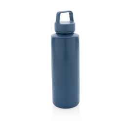 Бутылка с ручкой из переработанного полипропилена RCS, 500 мл, Синий, Цвет: синий,, Размер: , высота 22,5 см., диаметр 6,6 см.