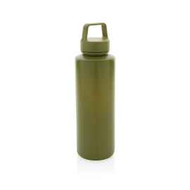 Бутылка с ручкой из переработанного полипропилена RCS, 500 мл, Зеленый, Цвет: зеленый,, Размер: , высота 22,5 см., диаметр 6,6 см.
