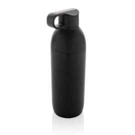 Вакуумная бутылка Flow из переработанной нержавеющей стали RCS, 540 мл, Черный, Цвет: черный,, Размер: , высота 22,5 см., диаметр 7,4 см.