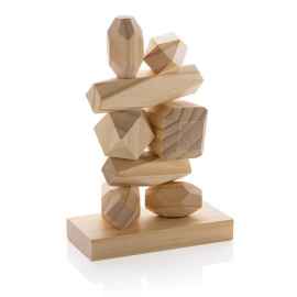 Набор деревянных балансирующих камней Ukiyo Crios, Коричневый