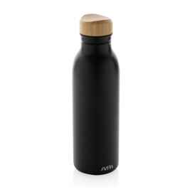 Бутылка для воды Avira Alcor из переработанной стали RCS, 600 мл, Черный, Цвет: черный,, Размер: , высота 22,5 см., диаметр 6,7 см.
