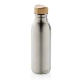 Бутылка для воды Avira Alcor из переработанной стали RCS, 600 мл, Серый, Цвет: серебряный,, Размер: , высота 22,5 см., диаметр 6,7 см.