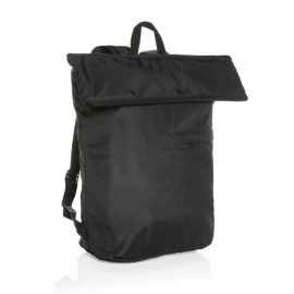 Легкий складной рюкзак Dillon из rPET AWARE™, Черный, Цвет: черный,, Размер: Длина 30 см., ширина 14,5 см., высота 46 см., диаметр 0 см.