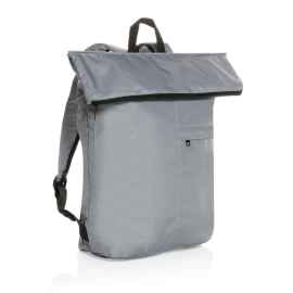 Легкий складной рюкзак Dillon из rPET AWARE™, Серый, Цвет: серый,, Размер: Длина 30 см., ширина 14,5 см., высота 46 см., диаметр 0 см.