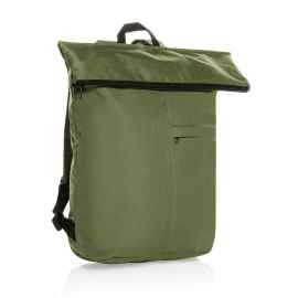 Легкий складной рюкзак Dillon из rPET AWARE™, Зеленый, Цвет: зеленый,, Размер: Длина 30 см., ширина 14,5 см., высота 46 см., диаметр 0 см.