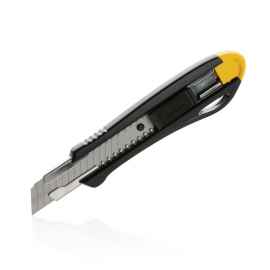 Профессиональный строительный нож из переработанного пластика RCS, Желтый, Цвет: желтый,, Размер: Длина 16,6 см., ширина 3,7 см., высота 1,8 см., диаметр 0 см.