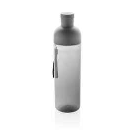 Герметичная бутылка для воды Impact из rPET RCS, 600 мл, Черный, Цвет: черный,, Размер: , высота 24,3 см., диаметр 6,5 см.