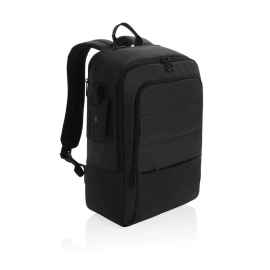 Дорожный рюкзак для ноутбука Armond из rPET AWARE™, 15,6”, Черный, Цвет: черный,, Размер: Длина 31 см., ширина 15 см., высота 44 см., диаметр 0 см.