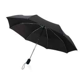 Зонт-полуавтомат Swiss Peak Traveller из rPET AWARE™, d106 см, Черный