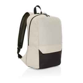 Рюкзак для ноутбука Kazu из rPET AWARE™, 15,6’’, Кремовый, Цвет: кремовый,, Размер: Длина 28 см., ширина 16 см., высота 46,8 см., диаметр 0 см.
